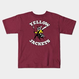 Yellow Jacket Mascot Kids T-Shirt